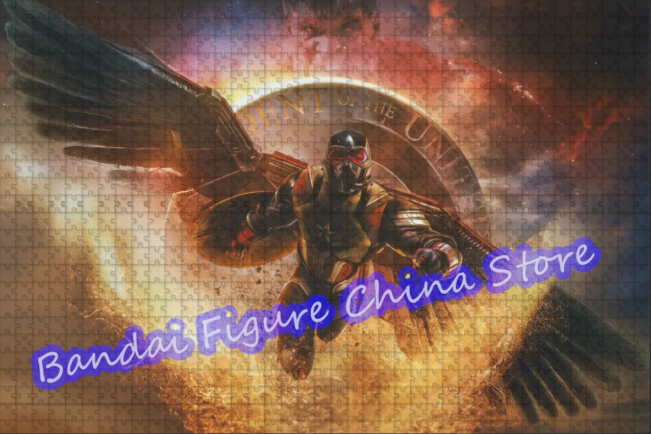 Супергерой Капитан Америка Пазл с принтом 108/200/300/500/1000 шт. Пазлы из фильмов Диснея Собранные своими руками семейные игрушки