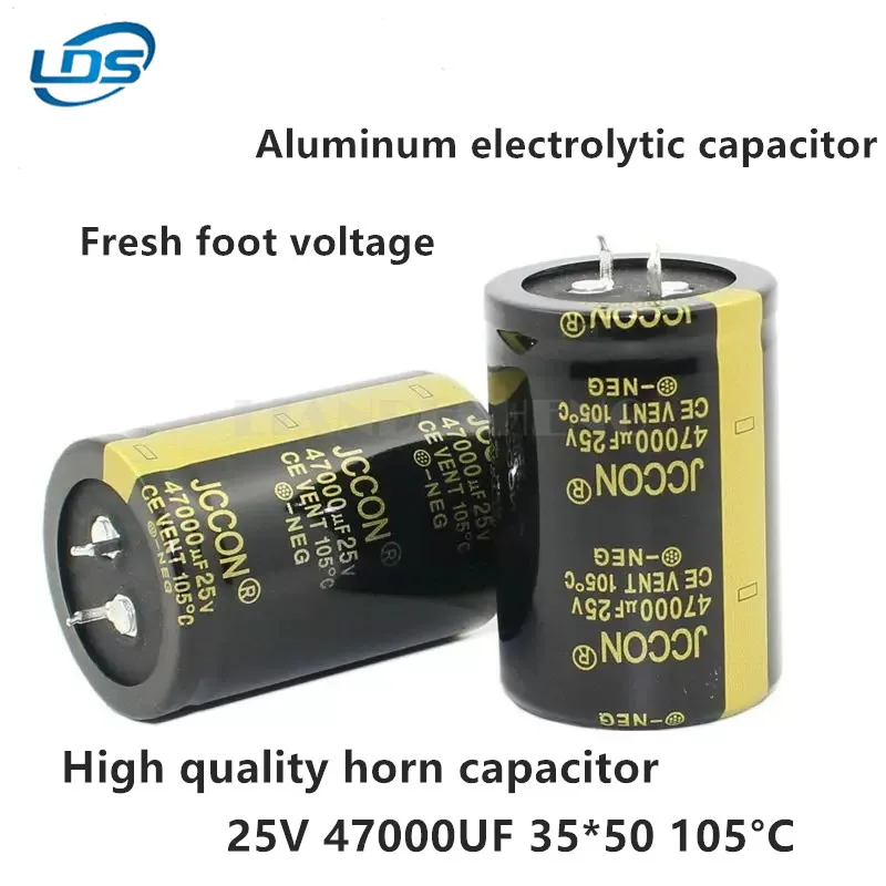 1pcs 25v47000uf 25v Bull Horn Aluminum electrolytic capacitor 35x50 power medical device Multifunctional universal