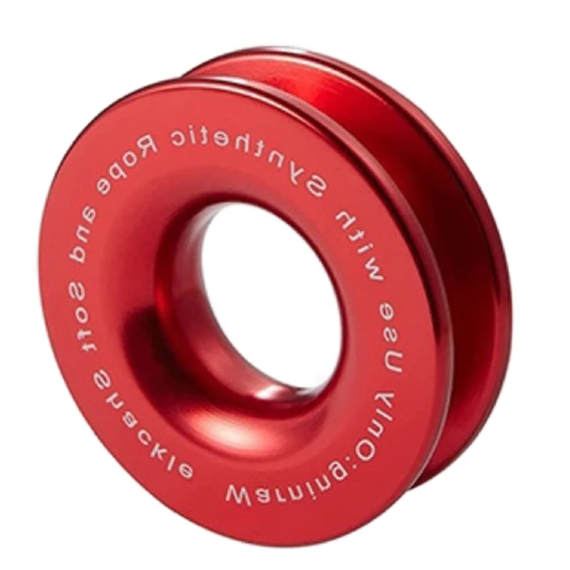 Winch Snatchs Block Pulley Towing Rings for Soft Shackle and Synthetic Rope