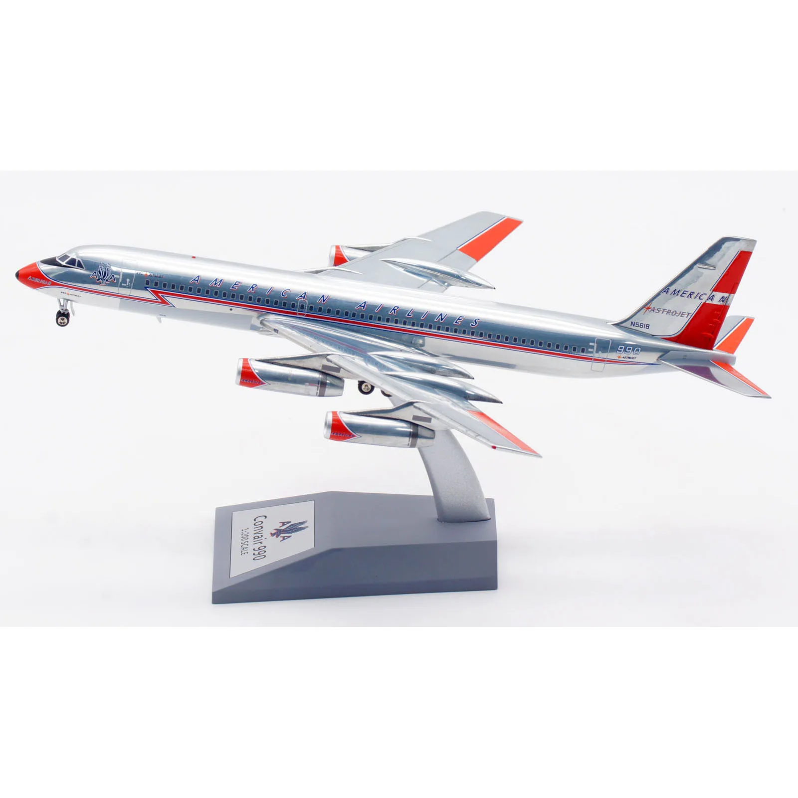 IF990AA0423P Alloy Collectible Plane Gift INFLIGHT 1:200 AMERICAN Airline CONVAIR CV-990 Diecast Aircraft Jet Model N5618