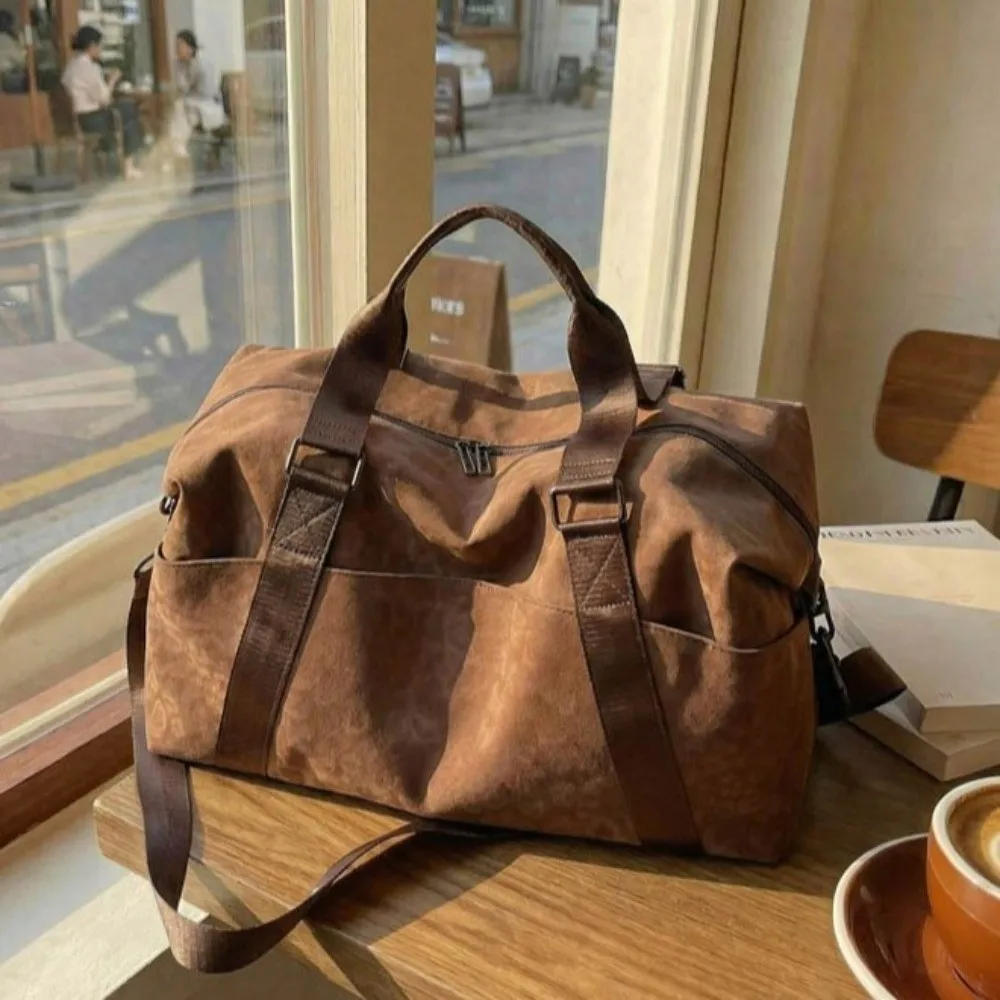 Leopard Print Travel Duffle Bag Waterproof Adjustable Strap Large Capacity Bag Multi-Functional Portable Lightweight Handbag