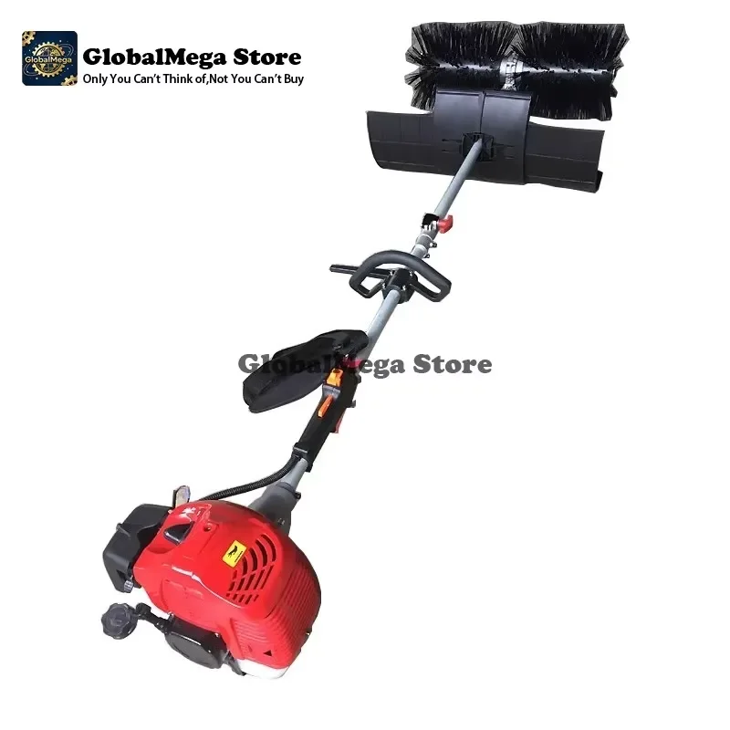 2026 Latest Handheld Grass and Snow Remover Brush Machine Portable Push Style Lawn Sweeper for Garden Yard Driveway Cleaning