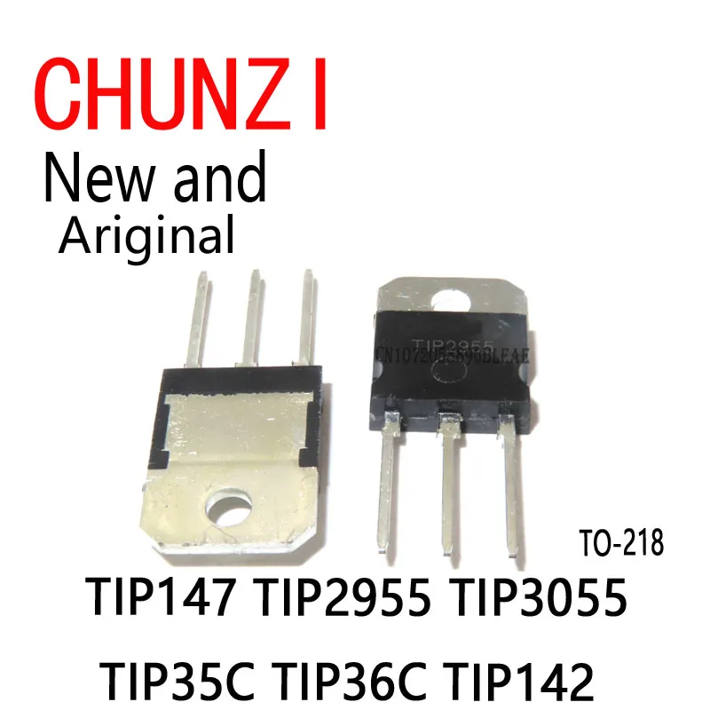 5pcs New and Original Darlington Transistor TO-218 TIP147 TIP2955 TIP3055 TIP35C TIP36C TIP142