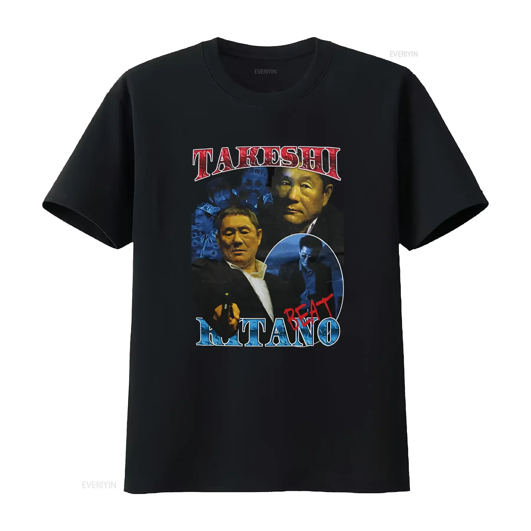 Takeshi Kitano Movie Outrage Original Promotional T Shirt Size Xl Black Retro Print Design Classic Film Theme vintage Washed
