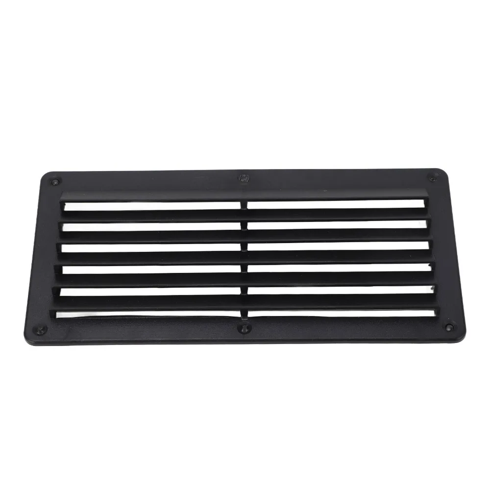 

Vent Cover 10.4*5in RV Air Vent Black Overhead Outlet Fan Air Outlet Vents Yacht Bathroom