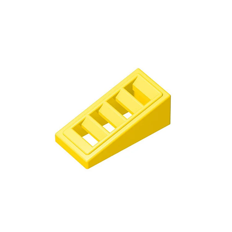 50 Stück 61409 18863 Slope 18 2x1x2/3 mit 4 Schlitzen Baustein-Spielzeug Kompatibel Lehrreich Kreativ Größe Geschenk DIY MOC – Detail 5