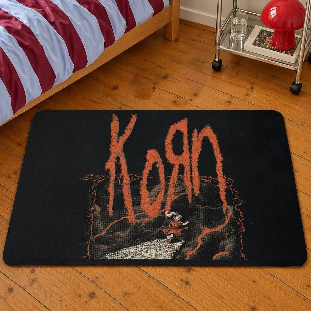 Band Korn Follow the Leader Nu Metal Floor Mat Soft Flannel Entrance Doormat Non-Slip Washable Rug For Bedroom Home Decor