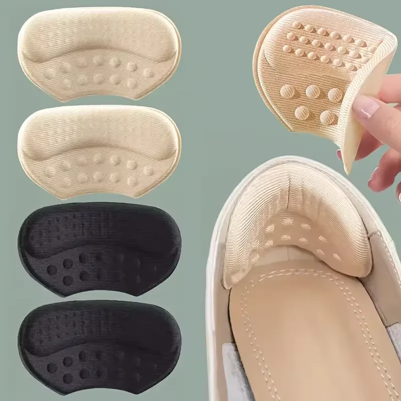 4Pcs Soft Heel Grips for High Heels Anti-Chafing Cushion Pads Pain Relief Comfortable Shoe Inserts Heel Protectors