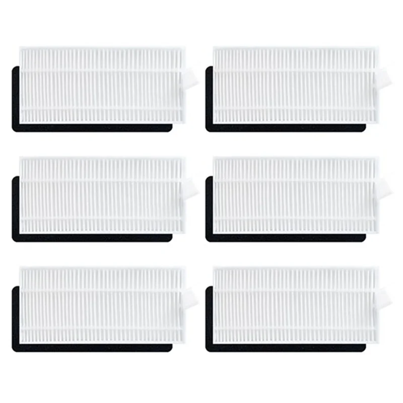 A47U 6 Pcs Cleaner Filter For Lubluelu SG60 SL60 SL60D SL61/Laresar L6 Nex Robot Vacuum Filter Cleaner Parts Replacement