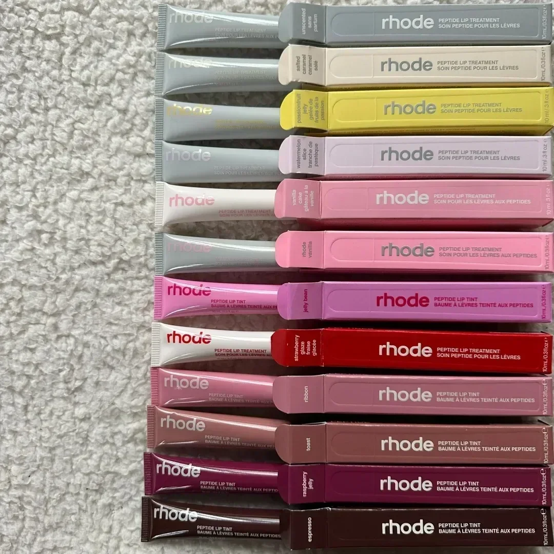 Rhode Moisturizing Lip Glosses Phone Case For iPhone 16 15 14 13 12 11 Pro Max Essence Gel Oil Long Lasting Nourishing Lipstick