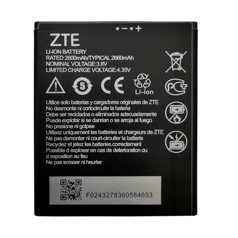 New Original 2660mAh Li3826T43P4h705949 Battery For ZTE Blade A5 2019 A3 2020 A530 A606 BA530 BA606 Mobile Phone Batteries