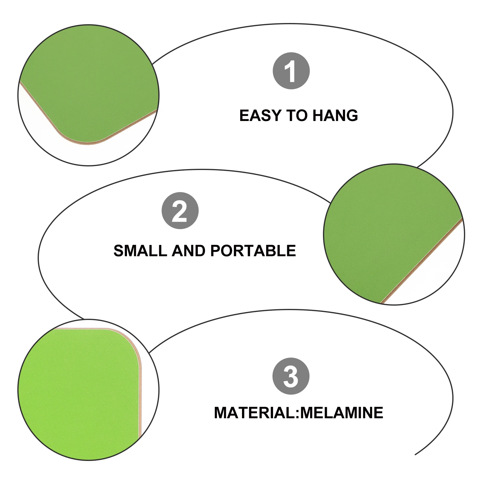 2 قطعة السبورة البيضاء المحمولة الجافة محو لوحة كتابة صغيرة للطلاب مكتب قابلة لإعادة الاستخدام الفصول الدراسية سطح الميلامين #3