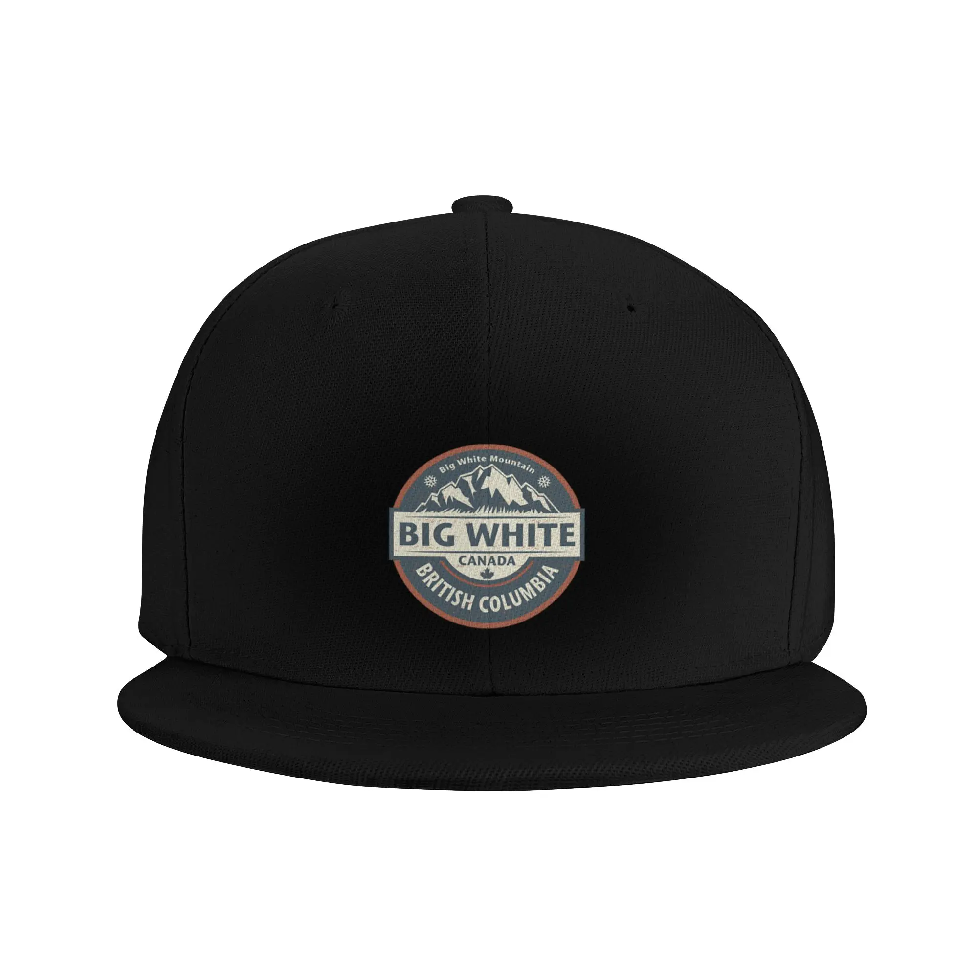 Fashion Big White  British Columbia  Canada Flat Brim Sun Hat  Trendy Street Fashion Caps