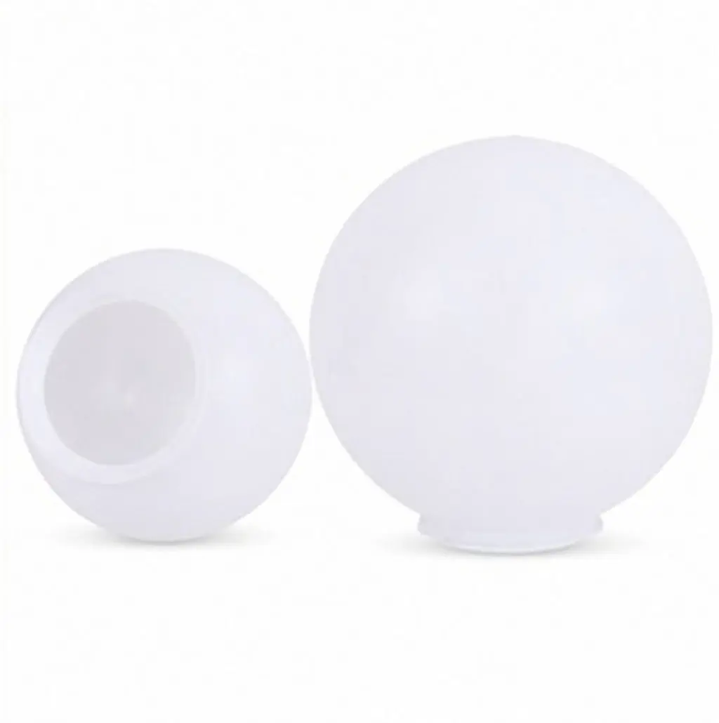 Acrylic Wall Lamp Shades 2 Pack Round Ball Light Covers Dust and Insect Protection for Bedroom Home Decor