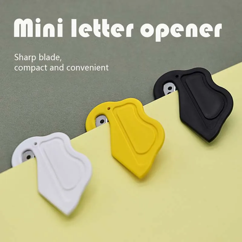 1 Piece Letter Opener Envelope Mail Slitter With Razor Wrapping Cutter Box Mail Double-edged Safety Opener For Home Office Paper