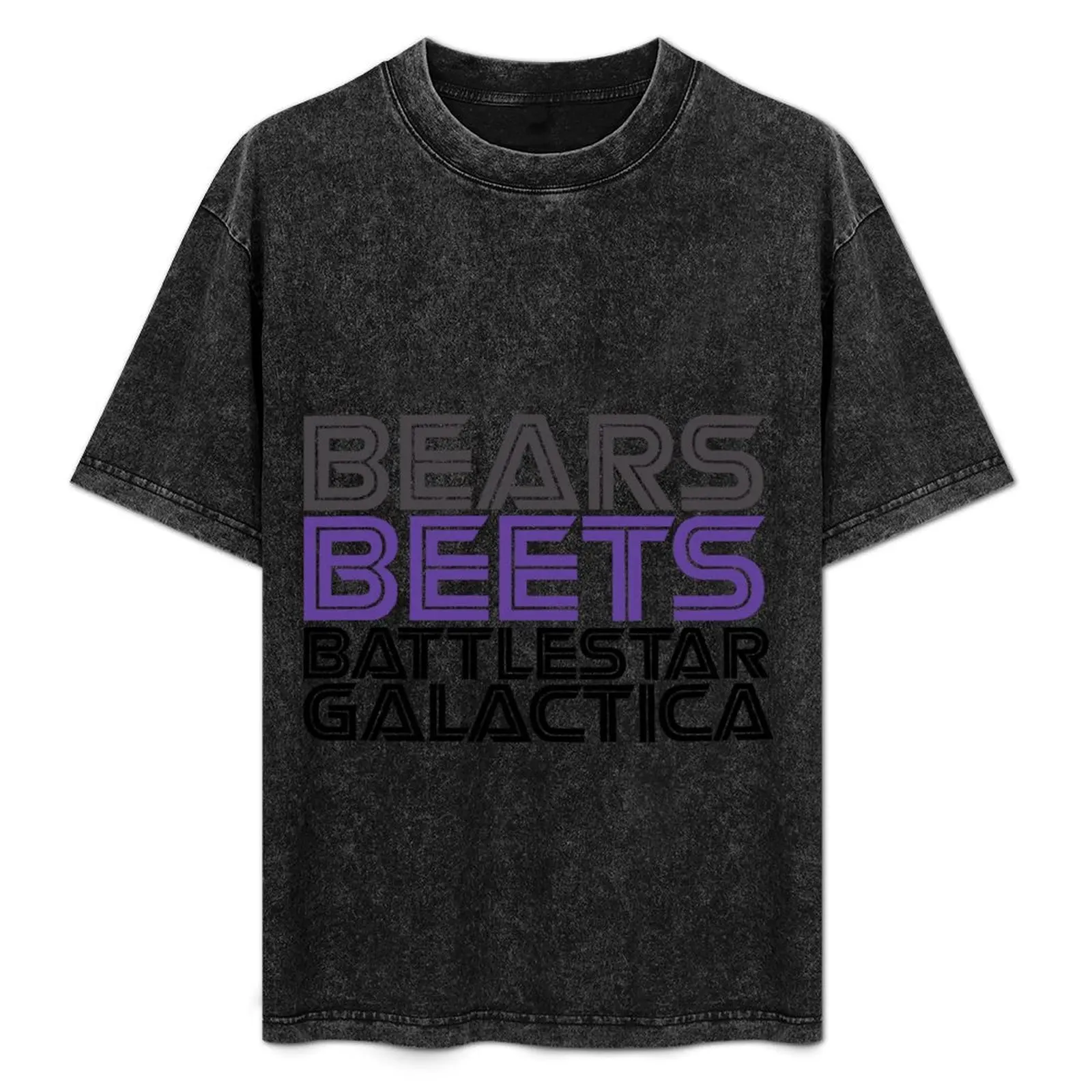 

Bears, Beets, Battlestar Galactica. T-Shirt Abstract Pattern Print Top