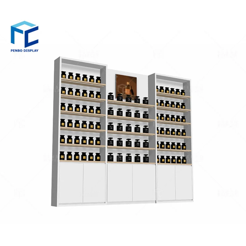 2025customized.Modern Design Latest Fashion Maquillage Display Perfume Store Display Showcase Kiosk Shopping Mall