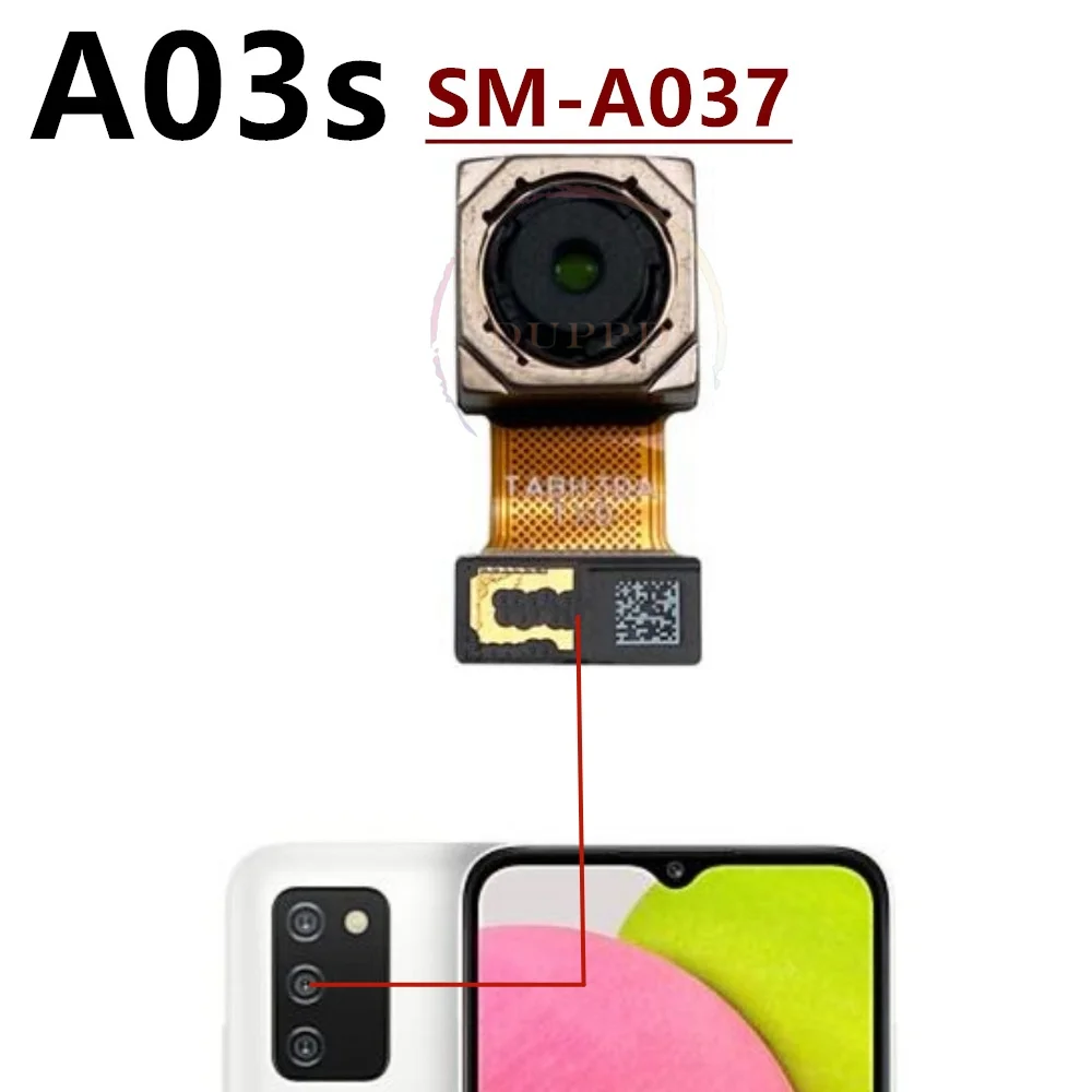 Back Main Rear Camera Front Camera Module Flex Cable For Samsung Galaxy A03S A03 Core A032 A035 A037 Replace Part