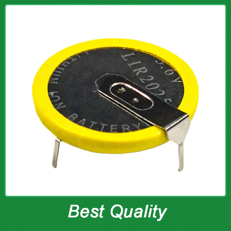 Batería de botón recargable de iones de litio LIR2025, 3,6 V, 20MAh, para calculadora, báscula electrónica, caja superior, 1 unidad