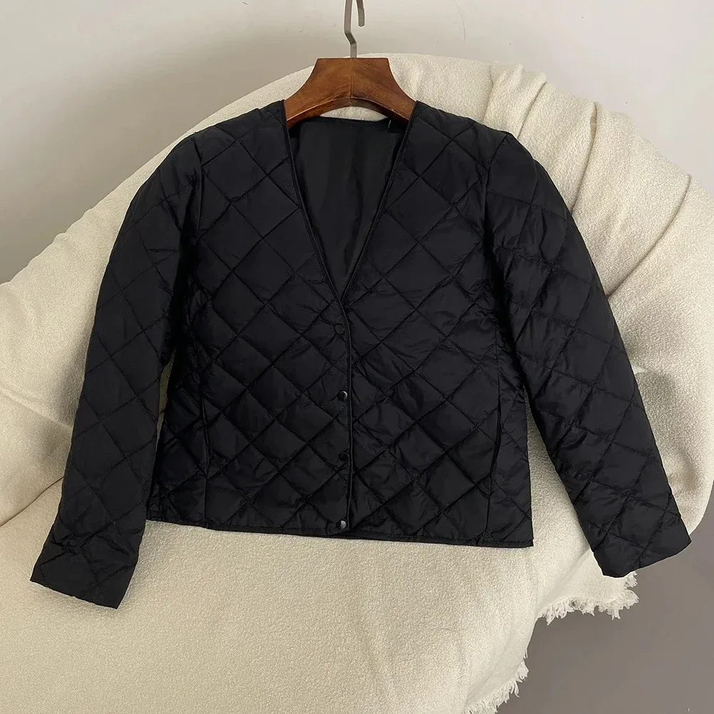 جديد إمرأة الخريف سترة شتوية الكورية نمط سترة قصيرة دافئة 90% الأبيض بطة أسفل معطف مع أسفل سترة داخل ريشة سترة #3