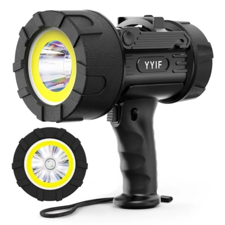 

Перезаряжаемый фонарь-прожектор 2000000 люмен, светодиодный, IP67, водонепроницаемый, яркий, с COB-подсветкой для длительной работы