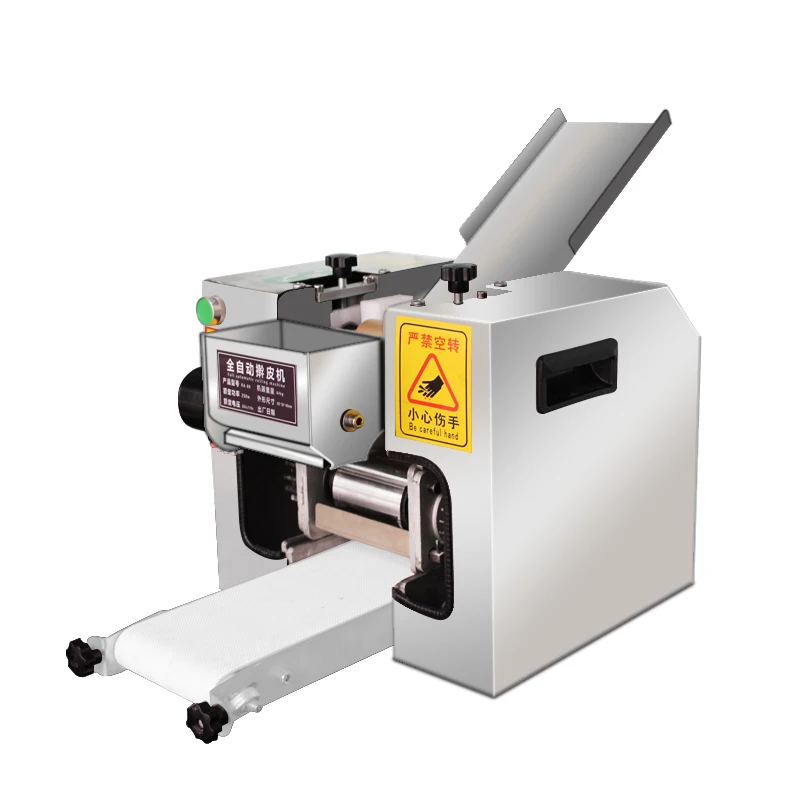 automatic Dumpling wrapper machine Electric Commercial round Dumpling Skin dough slicer rolling press making square Wonton Skin