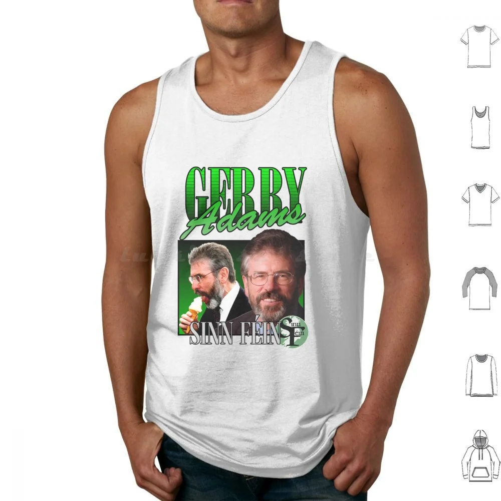 Gerry Adams Sinn Fin Vintage Tank Tops Vest Sleeveless Gerry Adams Sinn Fin Vintage