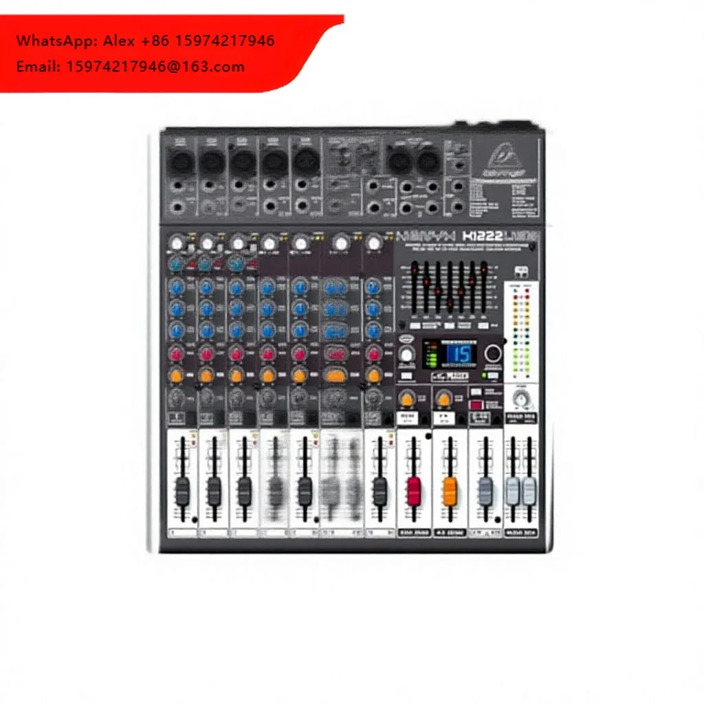 Mezclador USB Behringer XENYX X1222USB, Procesador de Audio de Alta Calidad
