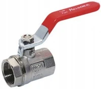 Kogelkraan met smoorspoel en handvat voor water-W 3/4"