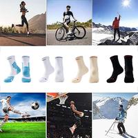 1Pair Anti-Slip Athletic Sock Soccer Sock Trainning Sock For Football For Men Women Black M