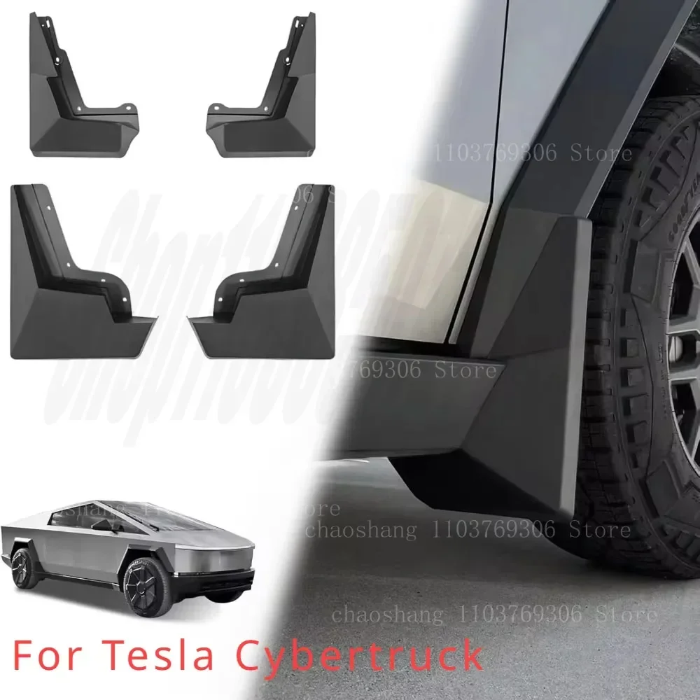 

Mud Flaps Splash Guards Compatible For Tesla Cybertruck Fender accessories 2024+ Splash OEM ABS Winter Dirt Protection