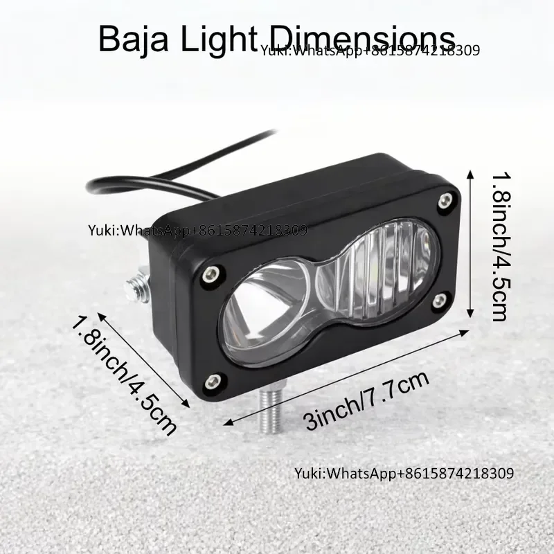 18W Motorcycle Auxiliary LED Driving Light Round Mini 3 Inch Spot Light for Motorbike view 2