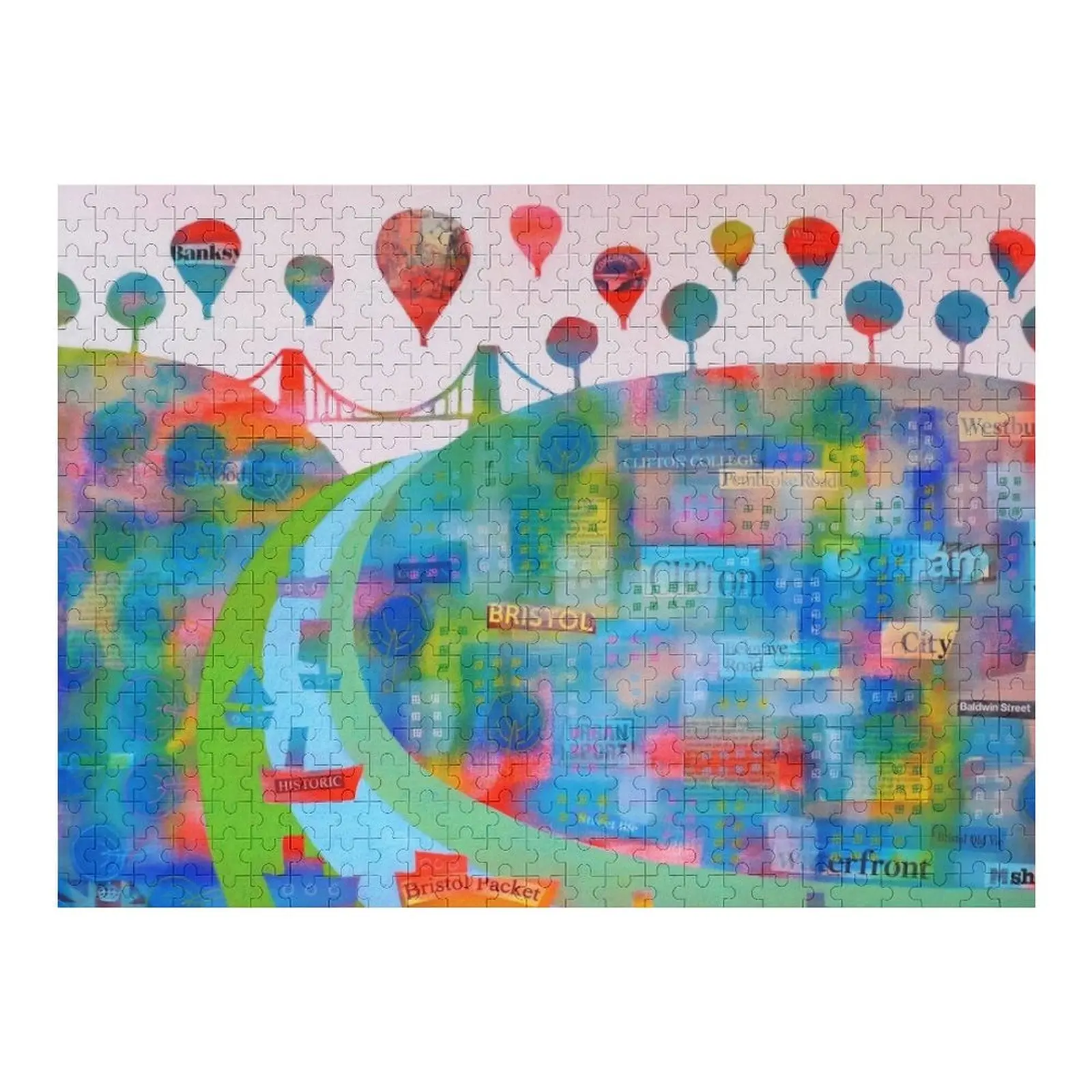 

Patchwork Bristol Jigsaw Puzzle Photo Personalized Gifts Personalized Photo Gift Christmas Toys Customized Kids Gift Puzzle