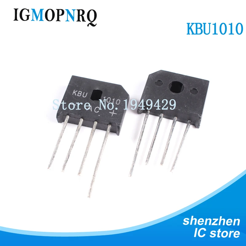 5PCS KBU1010 KBU-1010 10A 1000V diode bridge rectifier KBU1510 KBU-1510 KBU808 KBU-808 KBU810 KBU-810 KBU1510