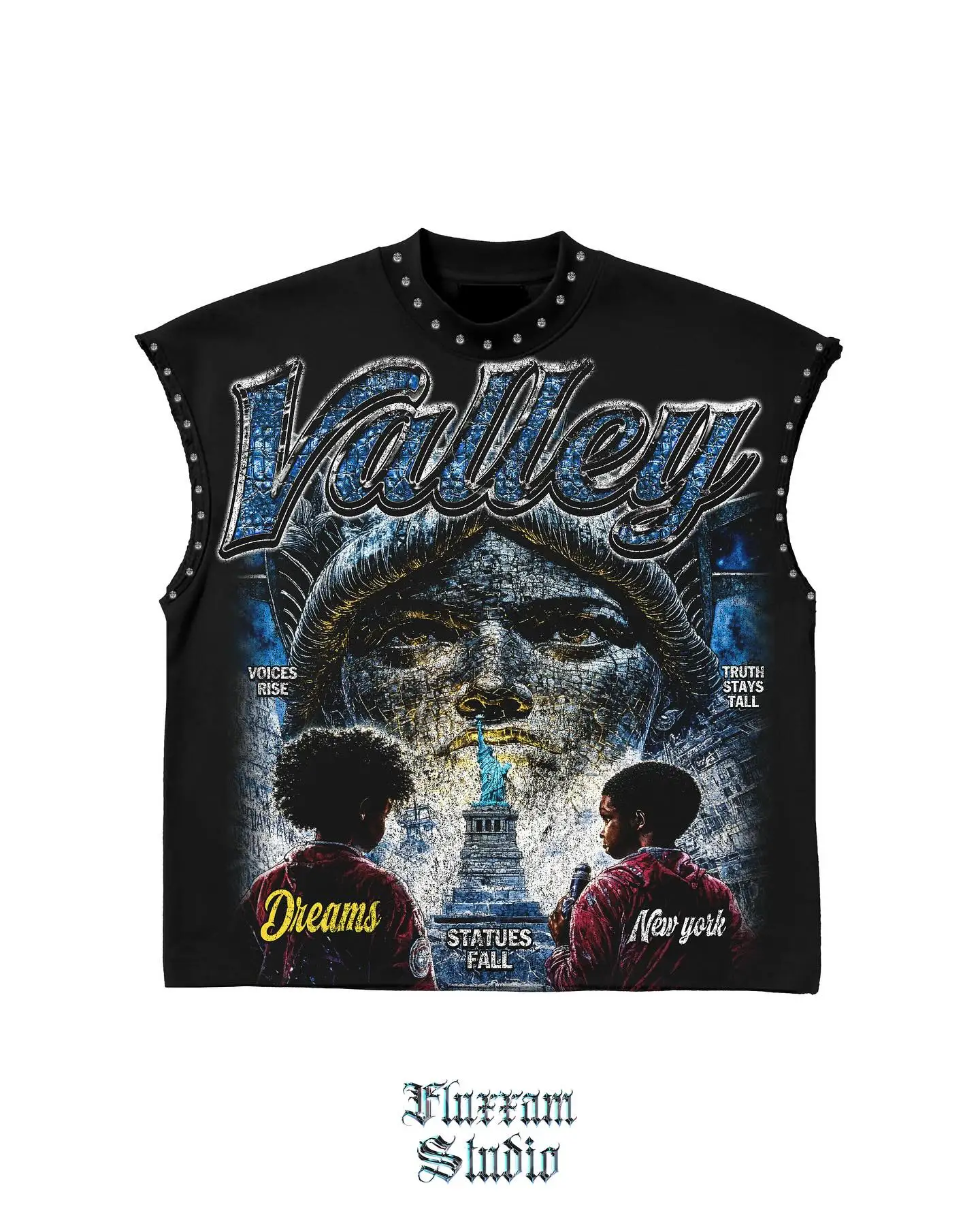 

Statue of Liberty tank top men beach sleeveless diamond t shirt hip hop y2k harajuku streetwear couples basketball tank tops