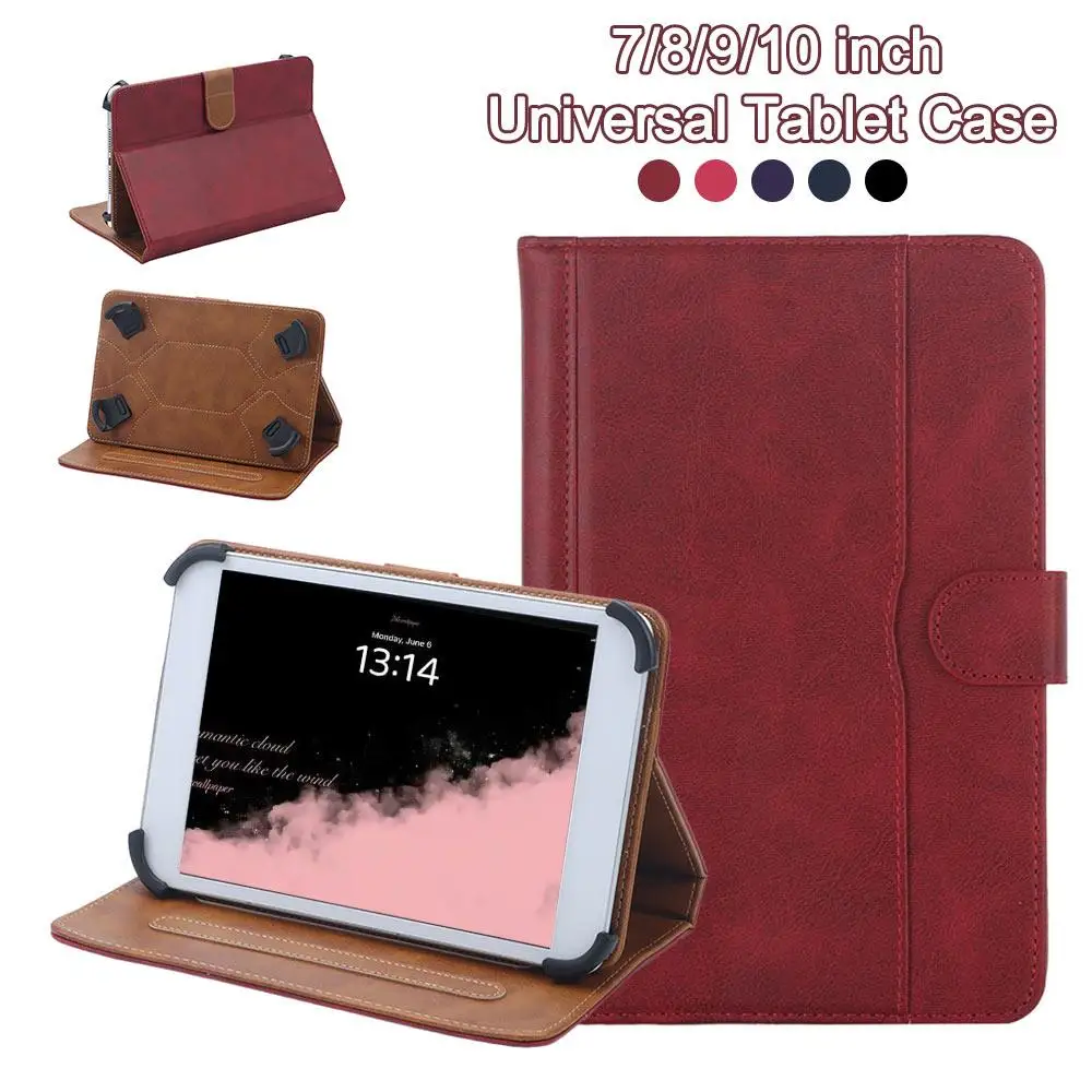 7/8/9/10 inch Universal Tablet Case Multi-Angle Viewing Anti Scratch Tablet Stand Cover Shockproof for Samsung/Huawei/Lenovo