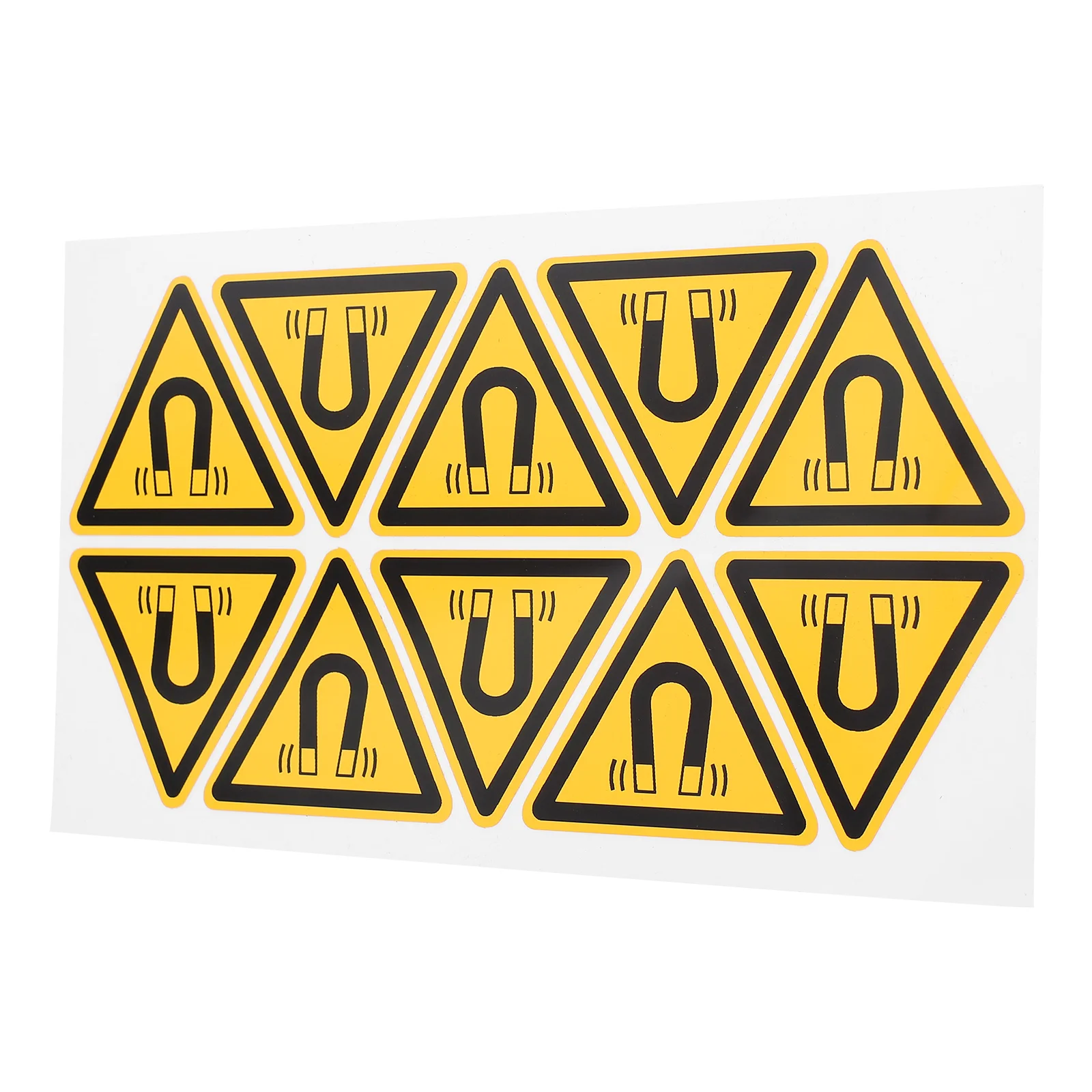 자기장 식별 경고 표지판 스티커 자체 접착 스티커 직장 안전 위험