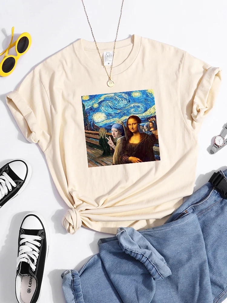 T-Shirt Shakespeare Funny Printing T Shirts For Women's Korean Style Oversized Womens Tshirts Casual Fashion Woman Clothing