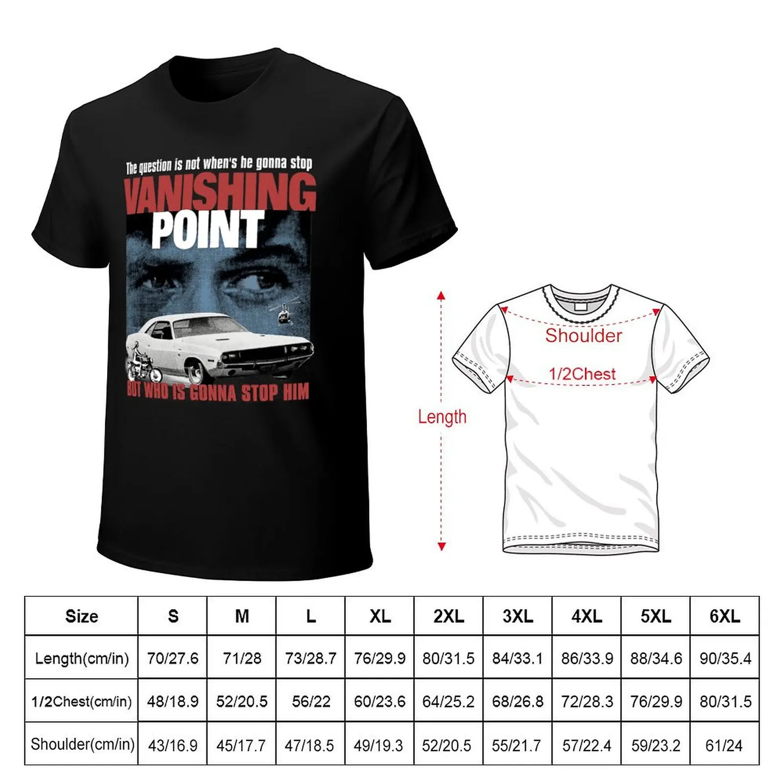 Vanishing Point T-Shirt plain customs design your own street wear fruit of the loom mens t shirts image 6