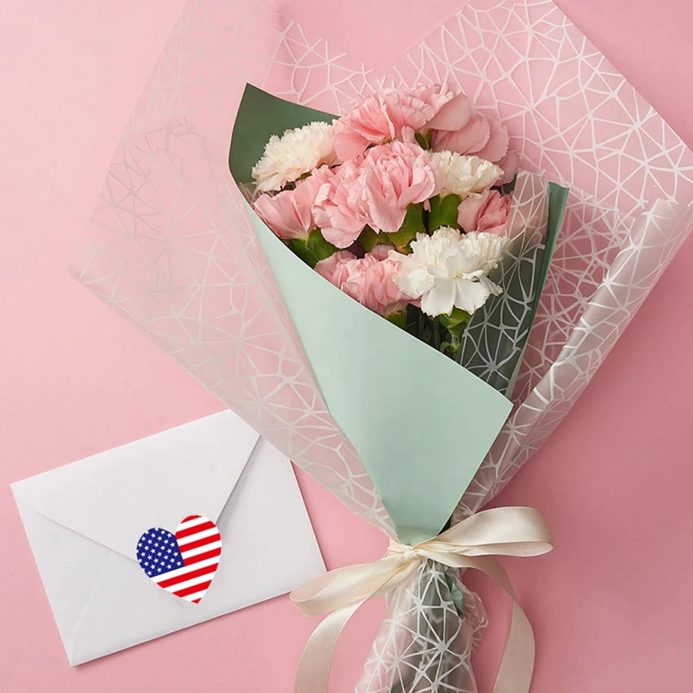 

Face Stickers Patriotic Party Favors Decor Independence Day Sealing Sticker Independence Day Sealing Tape bag label sticker