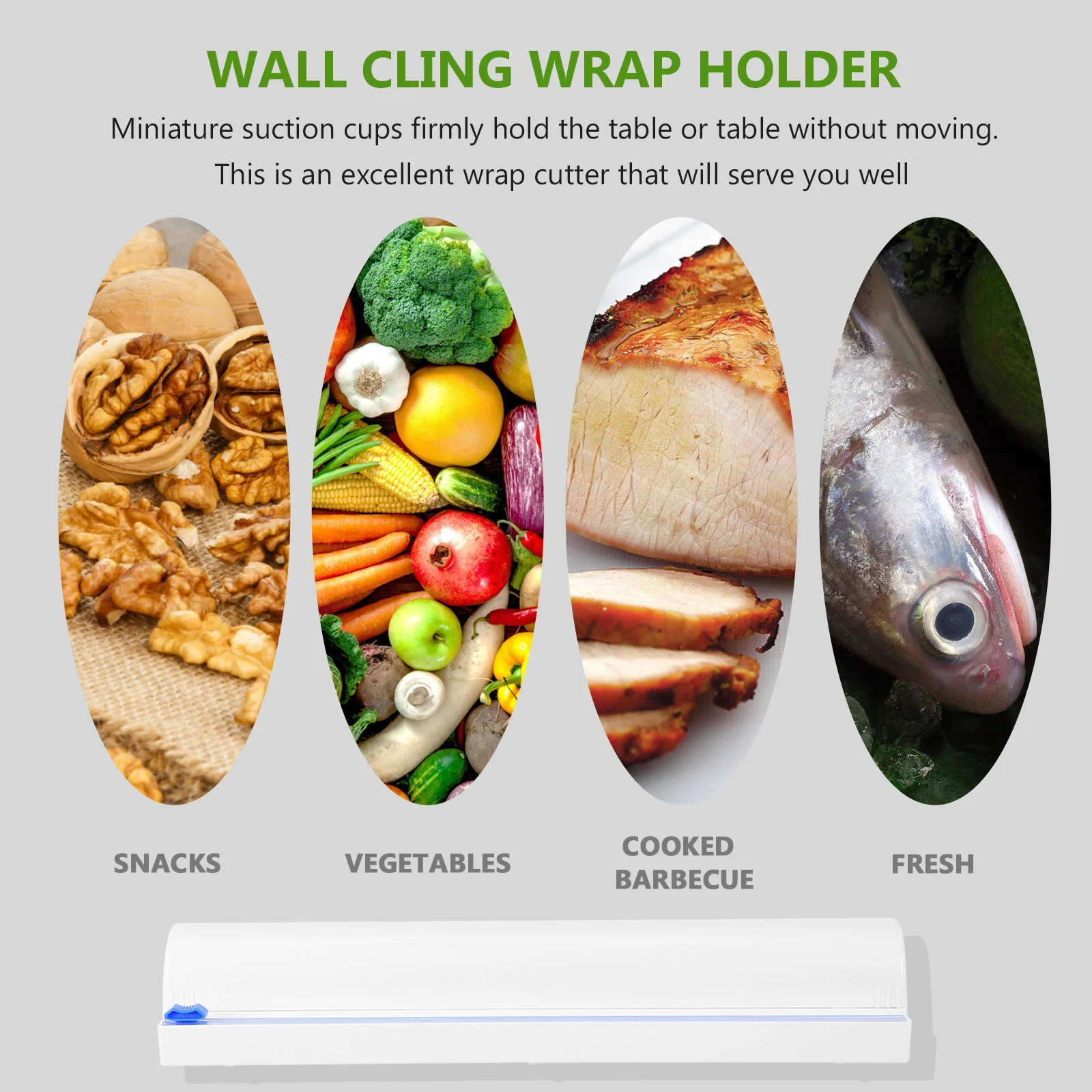 

2Pcs Plastic Wrap Dispenser Sliding Knife Cling Film Cutter Roll Blades Kitchen Use Food Packing Film Cutter