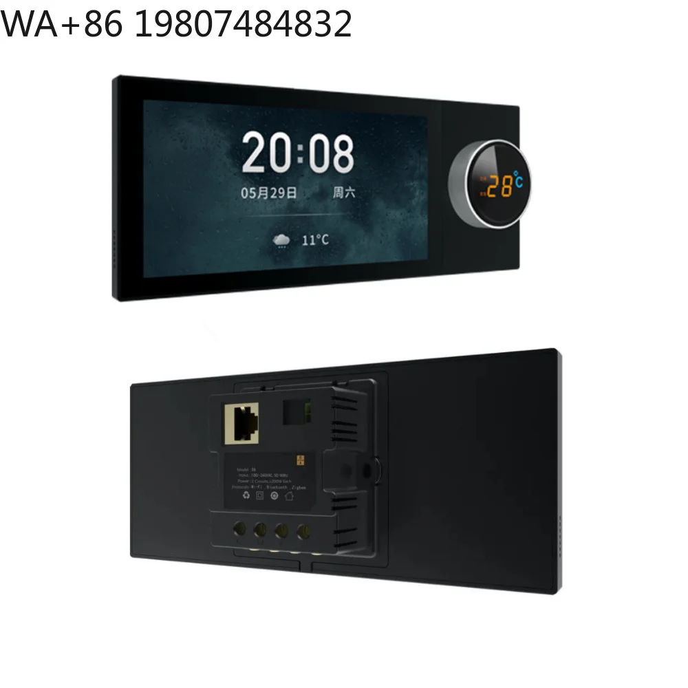 Multi-function In-wall Smart Home Central Switch Panel WiFi Zigbee BLE Scene Intelligent Automation Control System