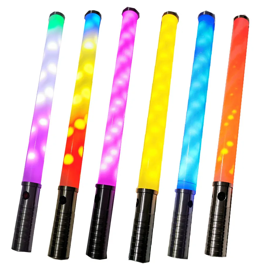 60CM Handheld Dancing Flash Stick Fireworks Sparklers LED Strobe Baton Light Nightclub Bar led VIP Service Wand