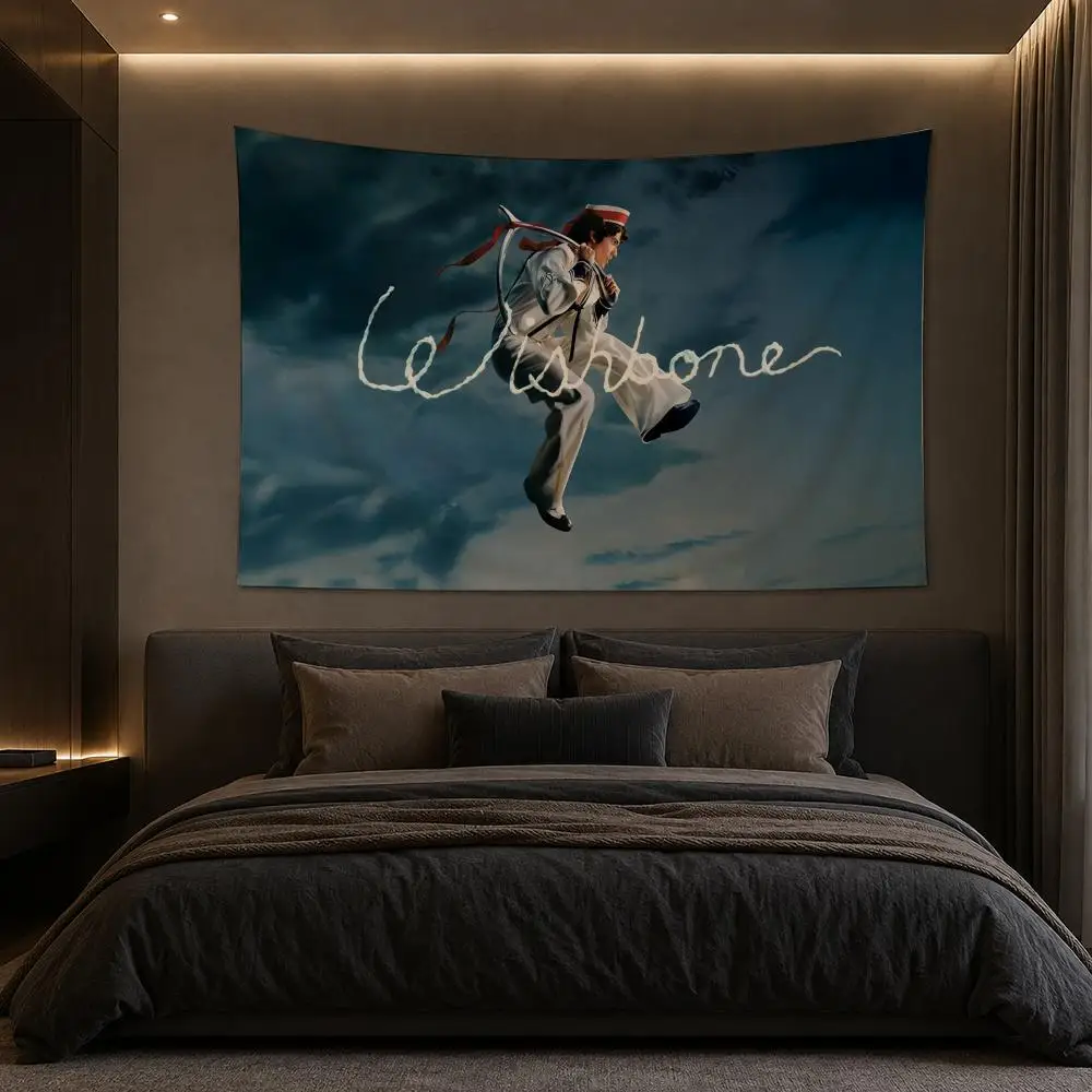 C-Conan G-Gray Tapestry Bedroom Living Room Bar Party House Home Dorm Interior Wall Decor Background Banner