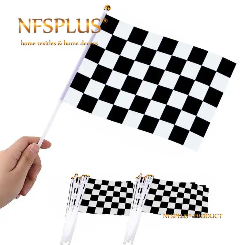 10-pacotes-de-bandeiras-xadrez-de-corrida-automatica-f1-esporte-14x21cm-poliester-impresso-mini-vara-mastros-de-mao-bandeira-de-carro-xadrez
