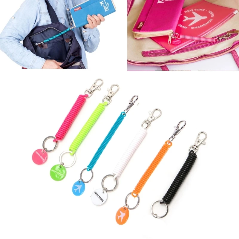 Sangle Anti-perte pour porte-clés, pochette pour passeport, téléphone, portefeuille, accessoire