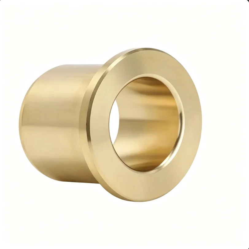 M5 M6 M8 M10 M15 M20 M25 M30 Shoulder Flanged Bronze Bushing, Oilless Self-lubricating Flange Copper Alloy Sliding Guide Bearing