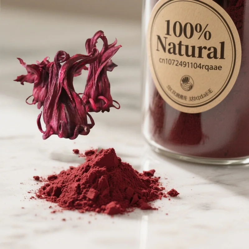 Premium Natural Roselle Dried Flower Organic Pigment Powder For Home Decoration Soap Candle Dyeing Pigment