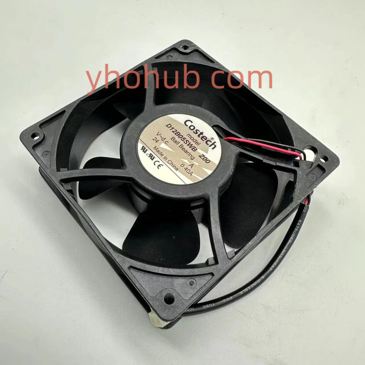 

Costech D12B05SWB DC 24V 0.4A 120x120x38mm 2-Wire Server Cooling Fan