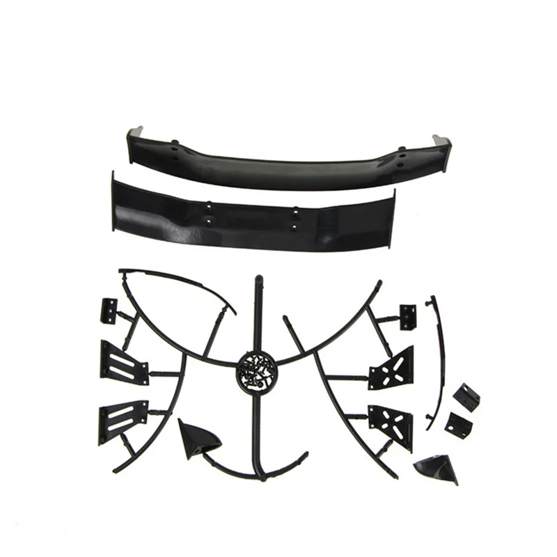 Hot Koop 4X Voor 1/10 RC Racing Drift Auto Achtervleugels Drift Road Body Spoiler Wing Universele Onderdelen Accessoires